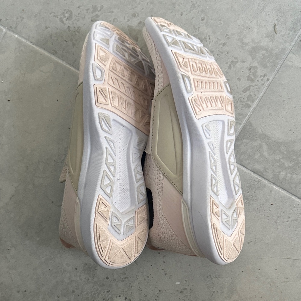 APL Women's Slip-On Knit Sneakers in Pale Pink and Champagne Strap - Picture 4 of 5